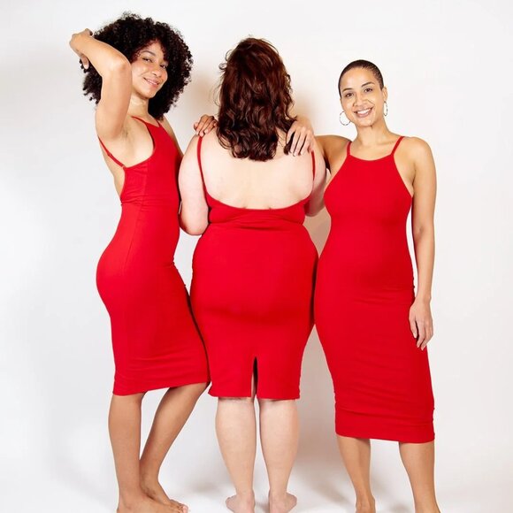 Manners London Red Body Con Dress - Picture 1 of 4